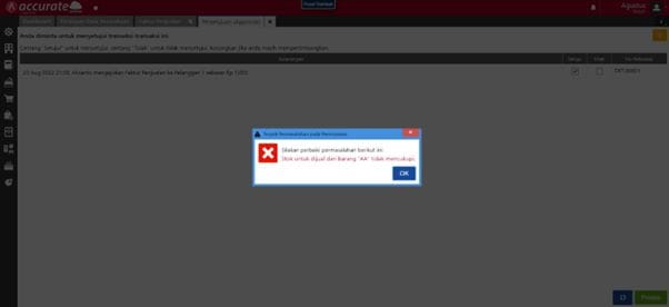 Solusi Error “Stok untuk dijual tidak mencukupi” Solusi Error “Stok untuk dijual tidak mencukupi”