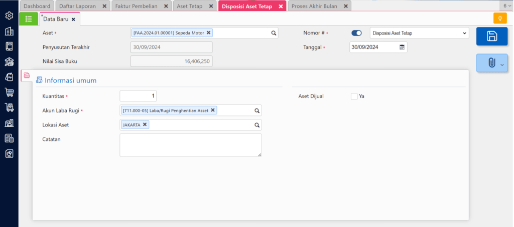 Tukar Tambah Aset Tetap Tukar Tambah Aset Tetap