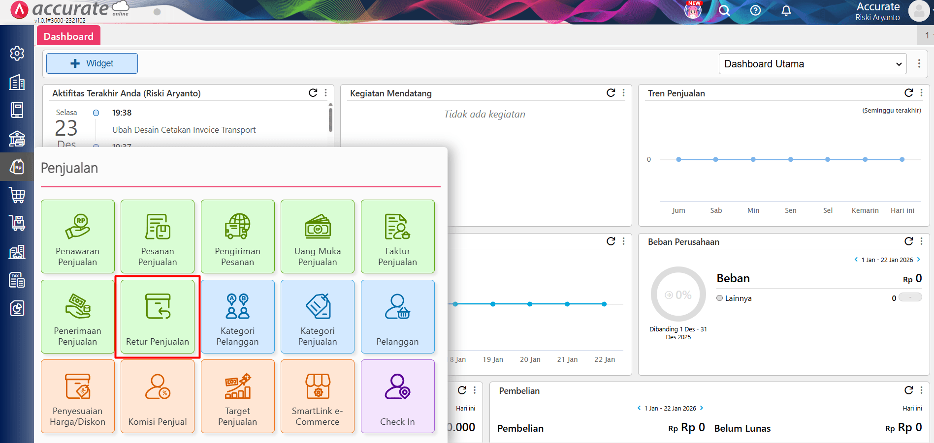 Cara Membuat Retur Penjualan