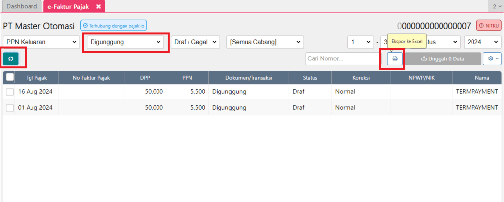 Pelaporan PPN Keluaran Pelaporan PPN Keluaran