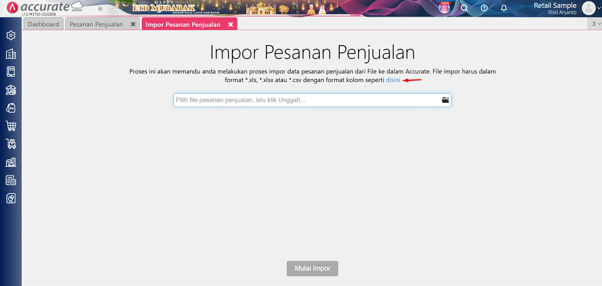 Impor Pesanan Penjualan Mata Uang Asing Impor Pesanan Penjualan Mata Uang Asing