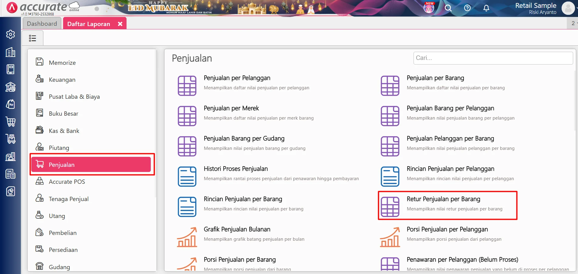 Menampilkan Kuantitas Barang Menampilkan Kuantitas Barang