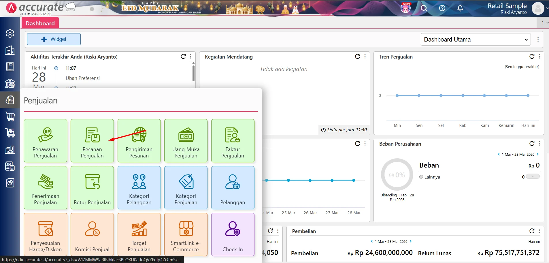 Pesanan Penjualan Accurate Online Pesanan Penjualan Accurate Online